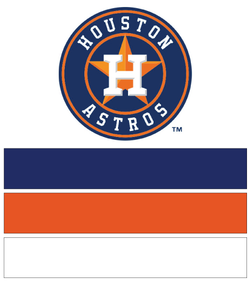 Houston Astros Baseball Nail Art Ideas & Designs