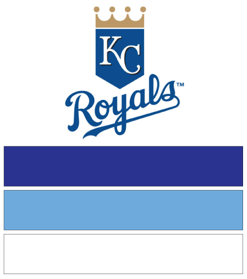 Kansas City Royals Team Colors - Royal Blue, Light Blue & Whit