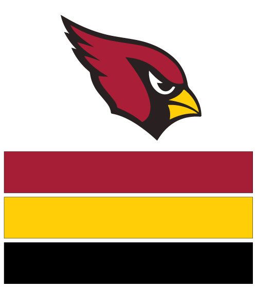 NFL Team Colors - Arizona Cardinals Football
