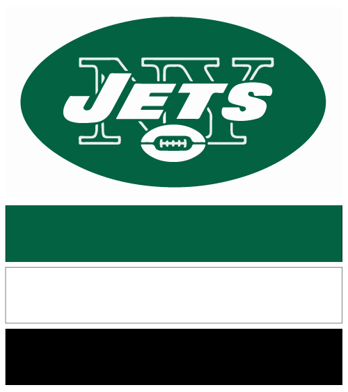 NFL Team Colors | New York Jets | Forest Green, Black & White