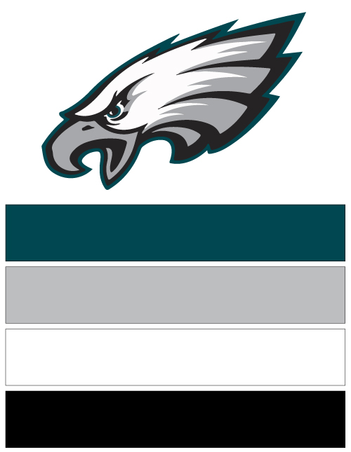 NFL Team Colors Philadelphia Eagles