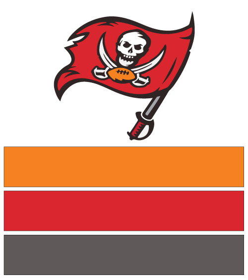 Tampa Bay 

Buccaneers team colors