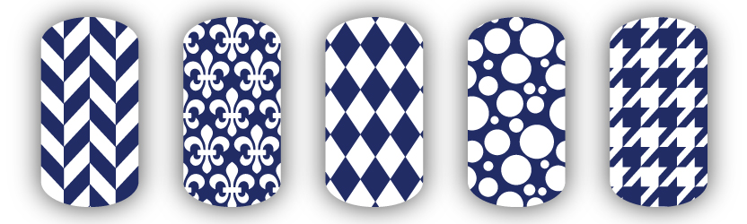 navy-blue-white-manicure-pedicure