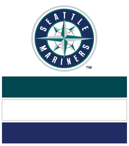 Seattle Mariners Baseball Nail Art Designs