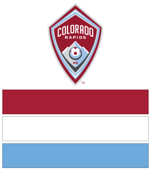 MLS Soccer Colorado Rapids Team Colors