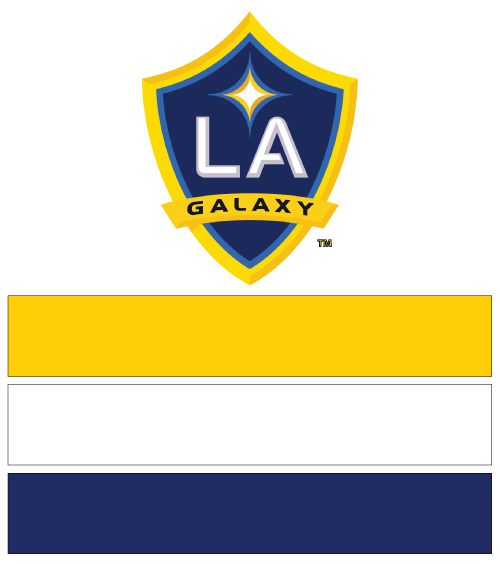 MLS Soccer Los Angeles Galaxy team colors