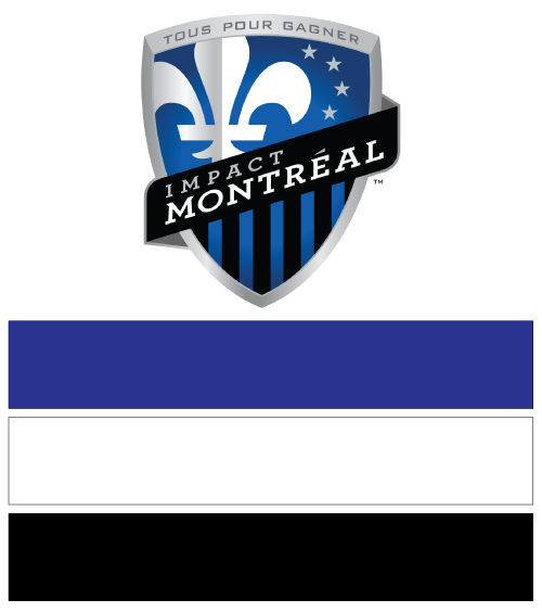 MLS Soccer Montreal Impact team colors