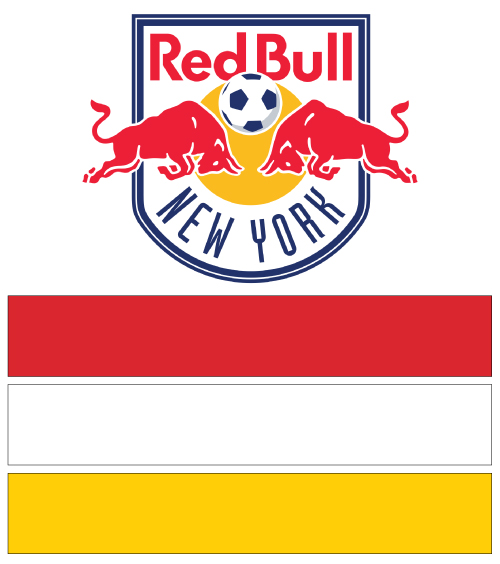 MLS Soccer New York Red Bulls team colors