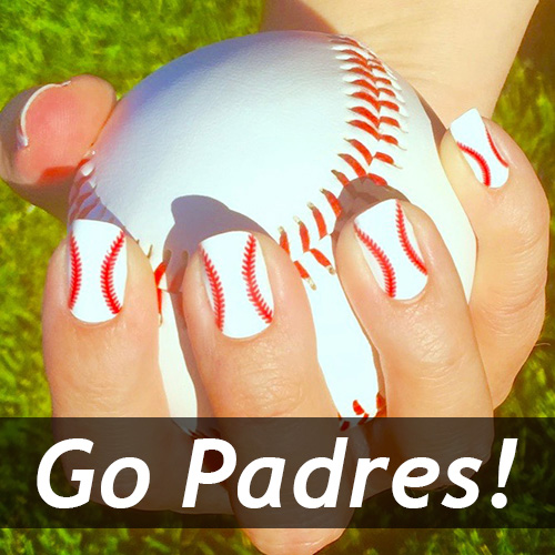 San Diego Padres Baseball Nails