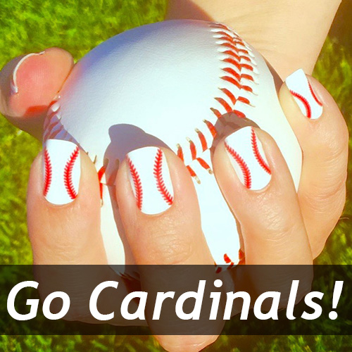 St Louis Cardinals Baseball Nails