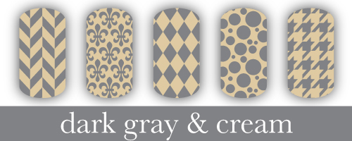Dark Gray and Burgundy Nail Design - wide 5