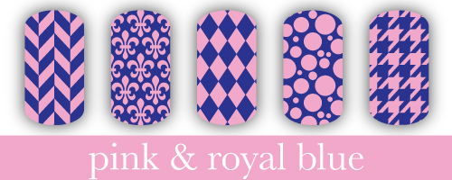 royal pink nail art