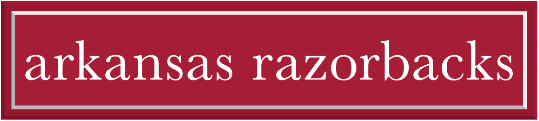 Arkansas Razorbacks School Colors Cardinal Red White