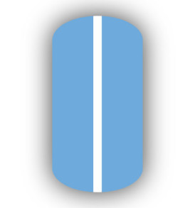 Light Blue with White Vertical Stripe Nail Wraps