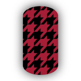 Crimson & Black Nail Art Designs