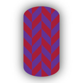 Purple & Crimson Nail Art Designs
