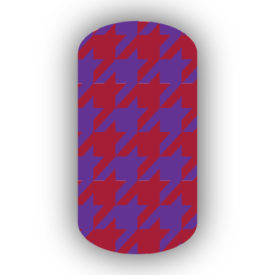 Crimson & Purple Nail Art Designs