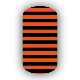 Dark Orange & Black Nail Art Designs