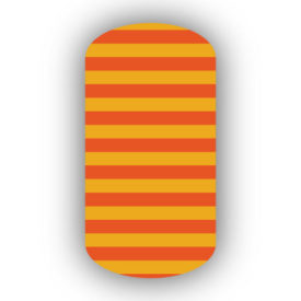 Dark Orange & Mustard Yellow Nail Art Designs