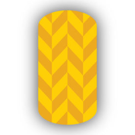 Mustard Yellow & Gold Nail Art Designs