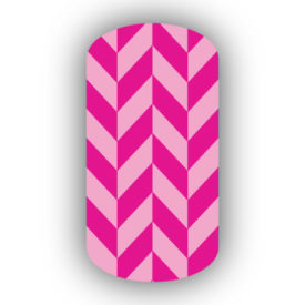 Pink & Hot Pink Nail Art Designs