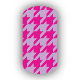 Hot Pink & Lavender Nail Art Designs