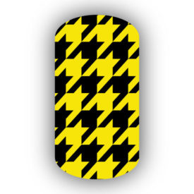 Lemon Yellow & Black Nail Art Designs