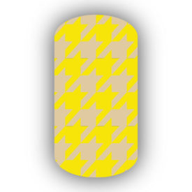 Lemon Yellow & Cream Nail Art Designs