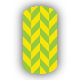 Lime Green & Lemon Yellow Nail Art Designs