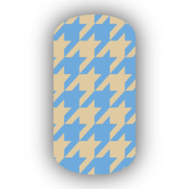 Light Blue & Cream Nail Art Designs