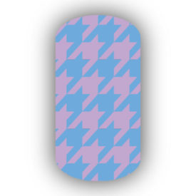 Light Blue & Lavender Nail Art Designs