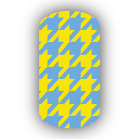 Light Blue & Lemon Yellow Nail Art Designs