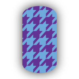 Light Blue & Purple Nail Art Designs