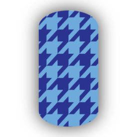 Light Blue & Royal Blue Nail Art Designs