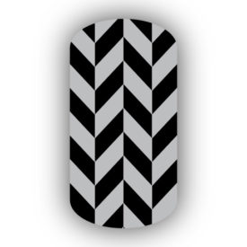 Silver & Black Nail Art Designs