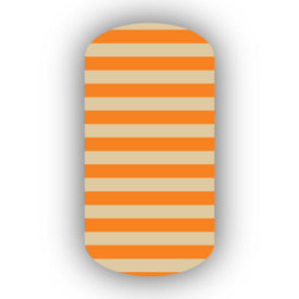 Light Orange & Cream Nail Art Designs