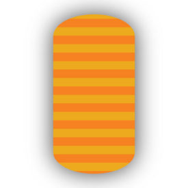 Light Orange & Mustard Yellow Nail Art Designs