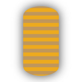 Caramel & Mustard Yellow Nail Art Designs