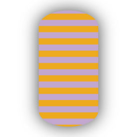 Lavender & Mustard Yellow Nail Art Designs