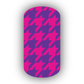 Hot Pink & Purple Nail Art Designs