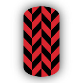 Red & Black Nail Art Designs