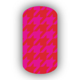 Hot Pink & Red Nail Art Designs