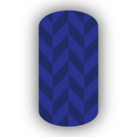 Navy Blue & Royal Blue Nail Art Designs