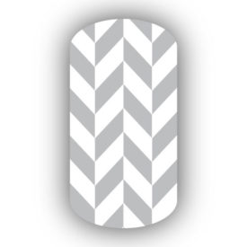 Silver & White Nail Art Designs