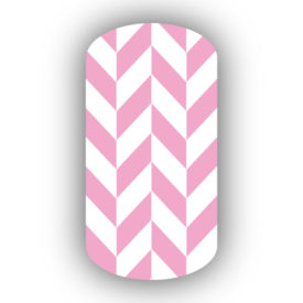 Pink & White Nail Art Designs