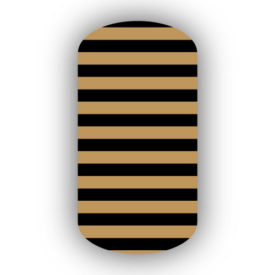 Caramel & Black Nail Art Designs