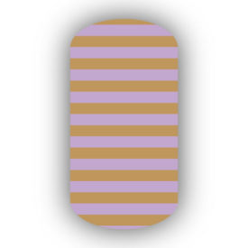 Lavender & Caramel Nail Art Designs