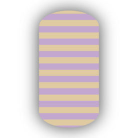 Lavender & Cream Nail Art Designs