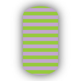 Lavender & Lime Green Nail Art Designs