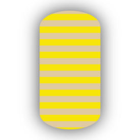 Cream & Lemon Yellow Nail Art Designs